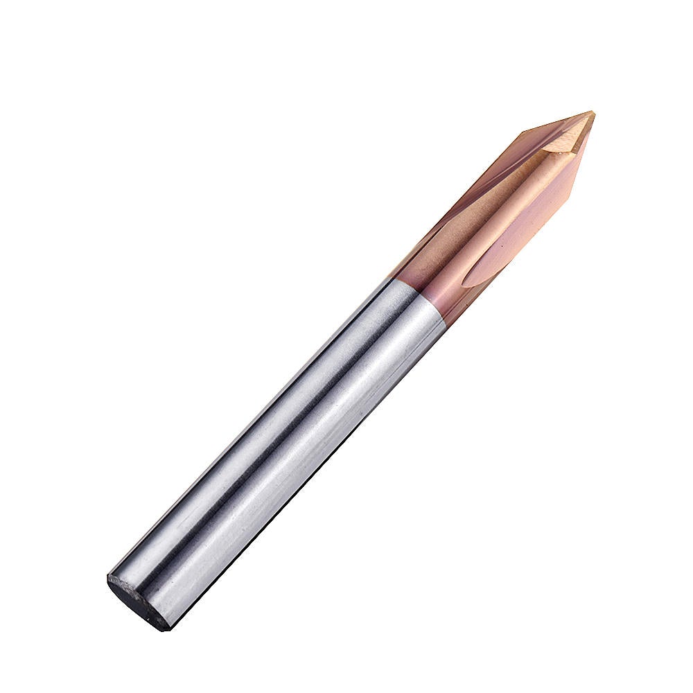 3 Flutes 90 Degree AlTiN Coating Chamfer Mill HRC55 2-8mm Tungsten Steel Milling Cutter