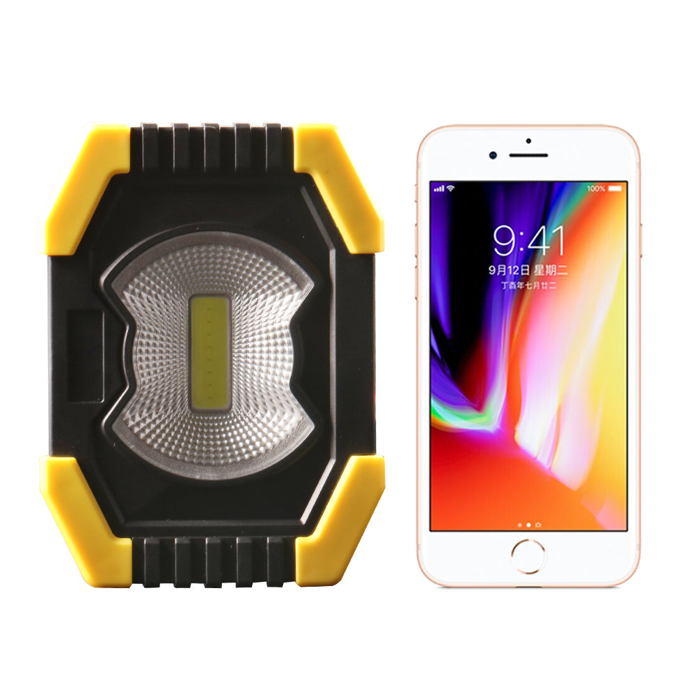 50W LED COB Lamp Solar USB Rechargeable Portable Work Floodlight IP65 Waterproof Floodlight Tent Camping Light Lantern