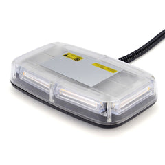 Amber 6 COB LED 18W Enforcement Emergency Hazard Beacon Warning Police LED Mini Bar Strobe Light with Magnetic Base 13 FT Cable