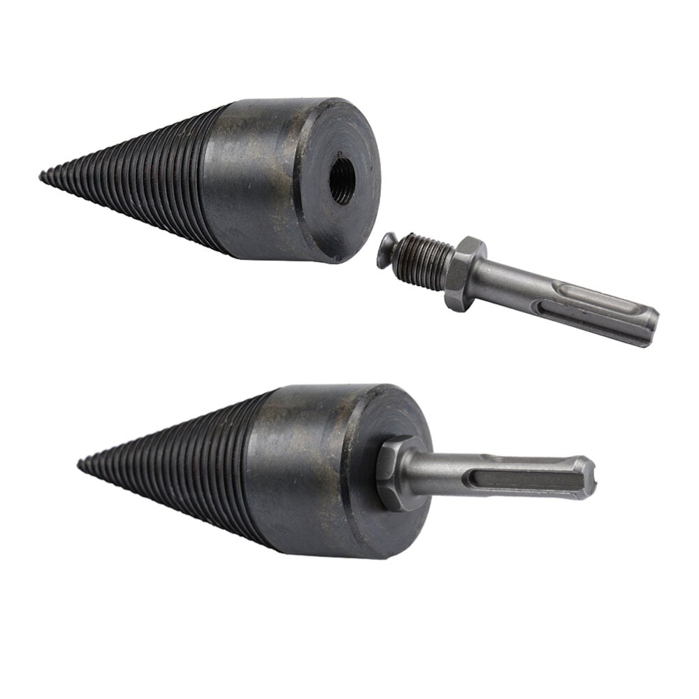 1Pc 32/42mm HSS Round/Square/Hexagonal Shank Firewood Drill Bit Splitter Wood Split Cone For Tree Cutting