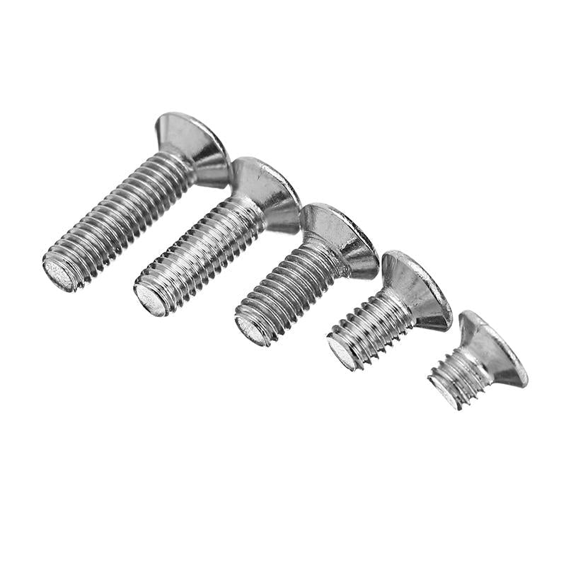 M3SP1 50Pcs M3 Stainless Steel Phillips Flat Head Countersunk Machine Screw 4-12mm Length