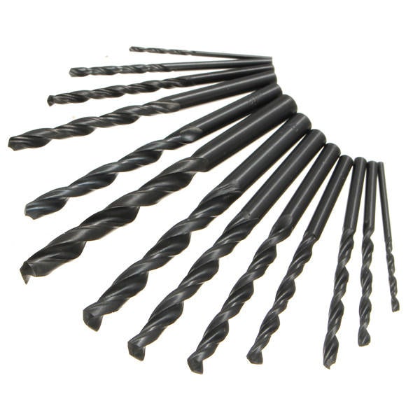 13pcs High Speed Steel 1.5-6.5mm HSS Straight Shank Twist Drill Bit Set