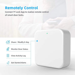 Wifi Bluetooth Smart Electronic Door Lock Adapter Gateway APP Remote Control Type-C Recharge