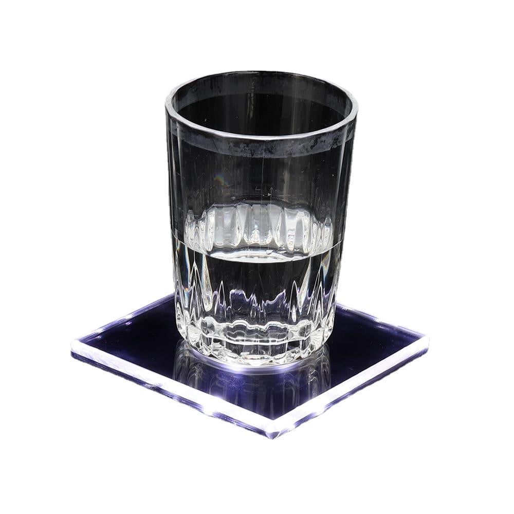 LED Night Light Color Bottle Cup Mat Sticker Club Cocktail Party Pad Holder Square