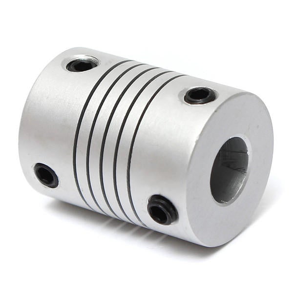 4Pcs 5mm x 8mm Aluminum Flexible Shaft Coupling OD19mm x L25mm CNC Stepper Motor Coupler Connector