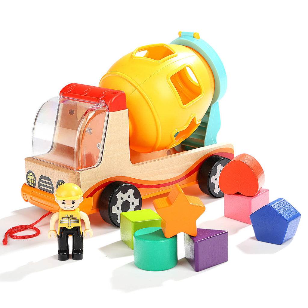 Blocks Truck Modeling Shape Cognitive Mixer Toys