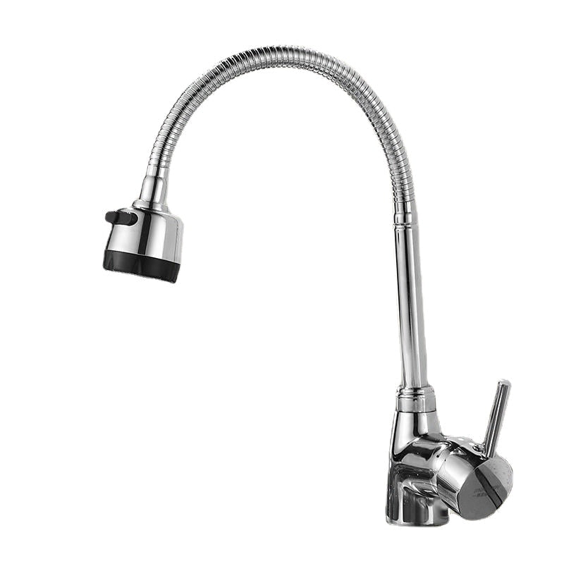 Kitchen Faucet Solid Brass Pull Tap Flexible Hot Cold Taps Water Outlet