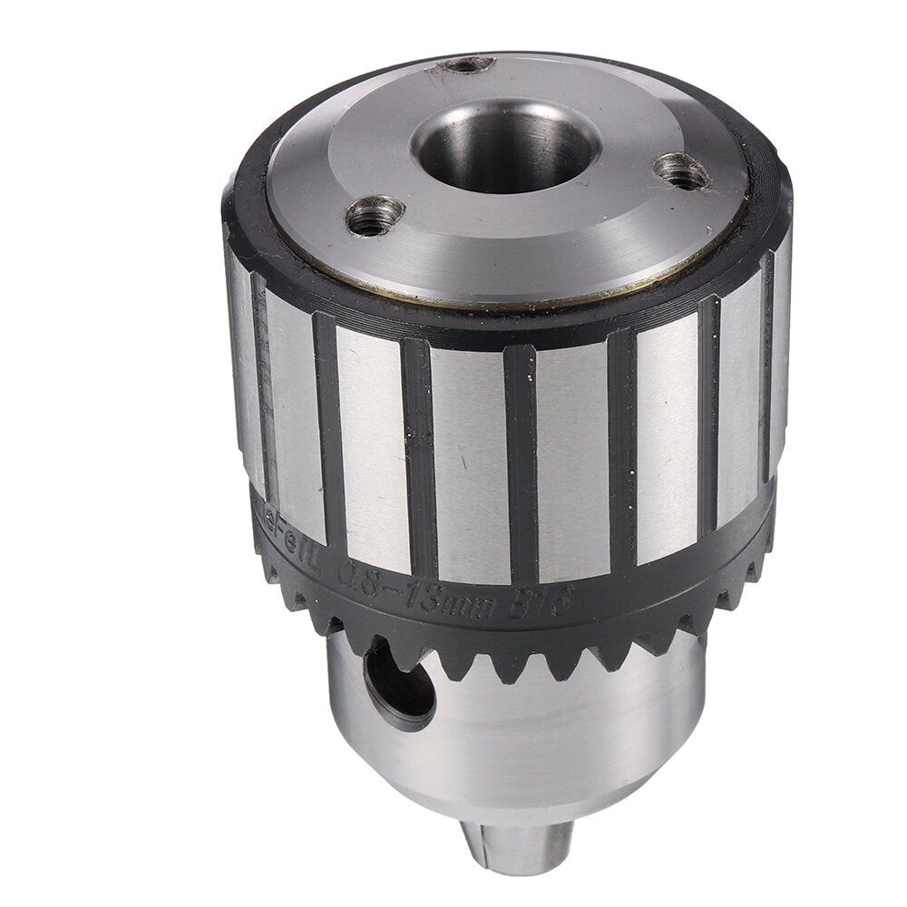 Heavy Duty Lathe Drill Chuck 13mm Capacity with Shank Precision Integrated with Key Whrench
