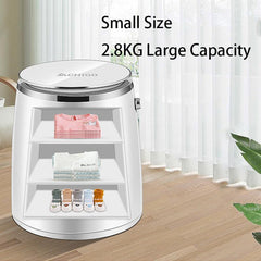 260W Portable Semi-Automatic Washing Machine Knob Control 740rpm Washer Dryer for Baby Clothes