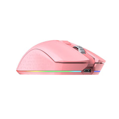 Dual Mode Mouse RGB 2.4GHz Wireless Wired Gaming Mouse Built-in 930mAh Recharging Battery with Macro Set for PC Laptop