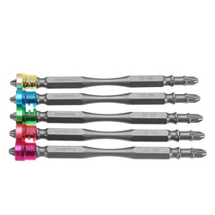 10pcs 100mm Magnetic PH2 Screwdriver Bit ABS Ring 1/4 Inch Hex Shank Drywall Screwdriver