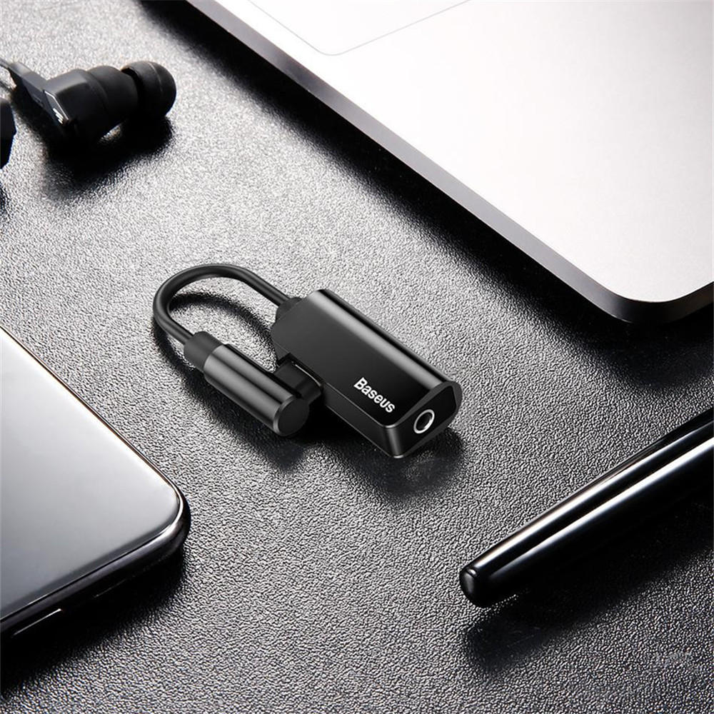 Type-c to Type-c Charging + 3.5mm Audio Music Adapter Converter for Huawei