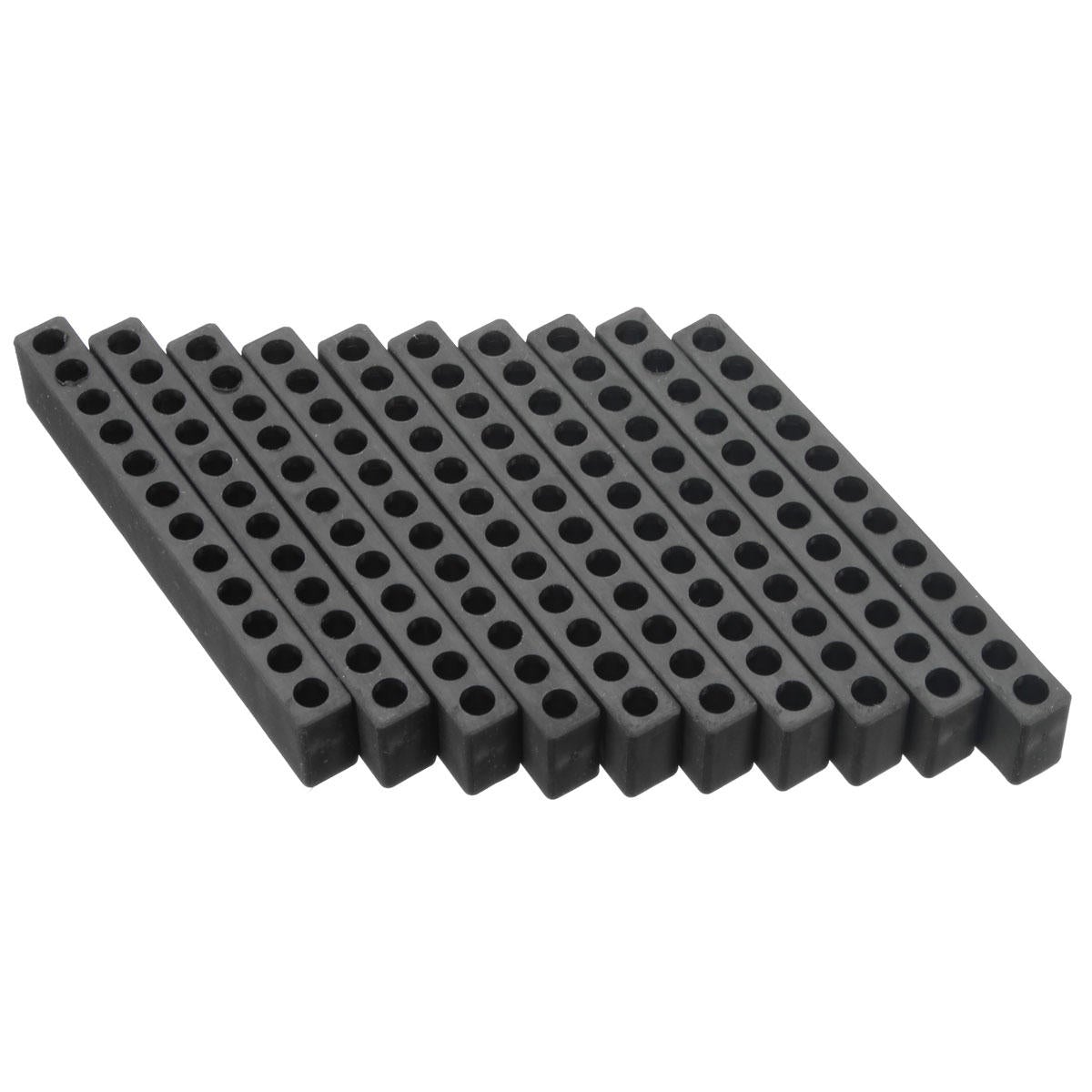 10pcs 12 Holes Hex Shank Plastic Screwdriver Bits Storage Deck Screwdriver Bit Head Storage Case