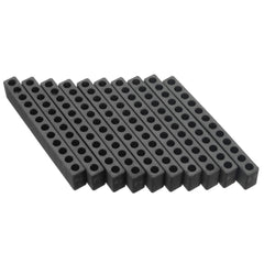 10pcs 12 Holes Hex Shank Plastic Screwdriver Bits Storage Deck Screwdriver Bit Head Storage Case
