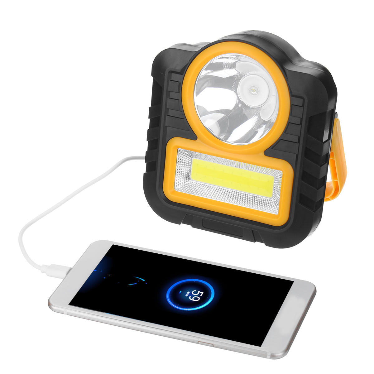 50W Portable LED Work Light Spotlight Floodlight Multifunctional USB Charging/Battery Powered Outdoor Camping Lawn