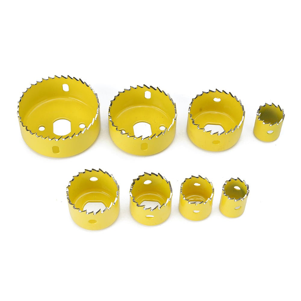 11/16Pcs 19-127mm Alloy Woodworking Hole Saw Cutter Gypsum Board PVC Wood Plate Reamer Distance Set