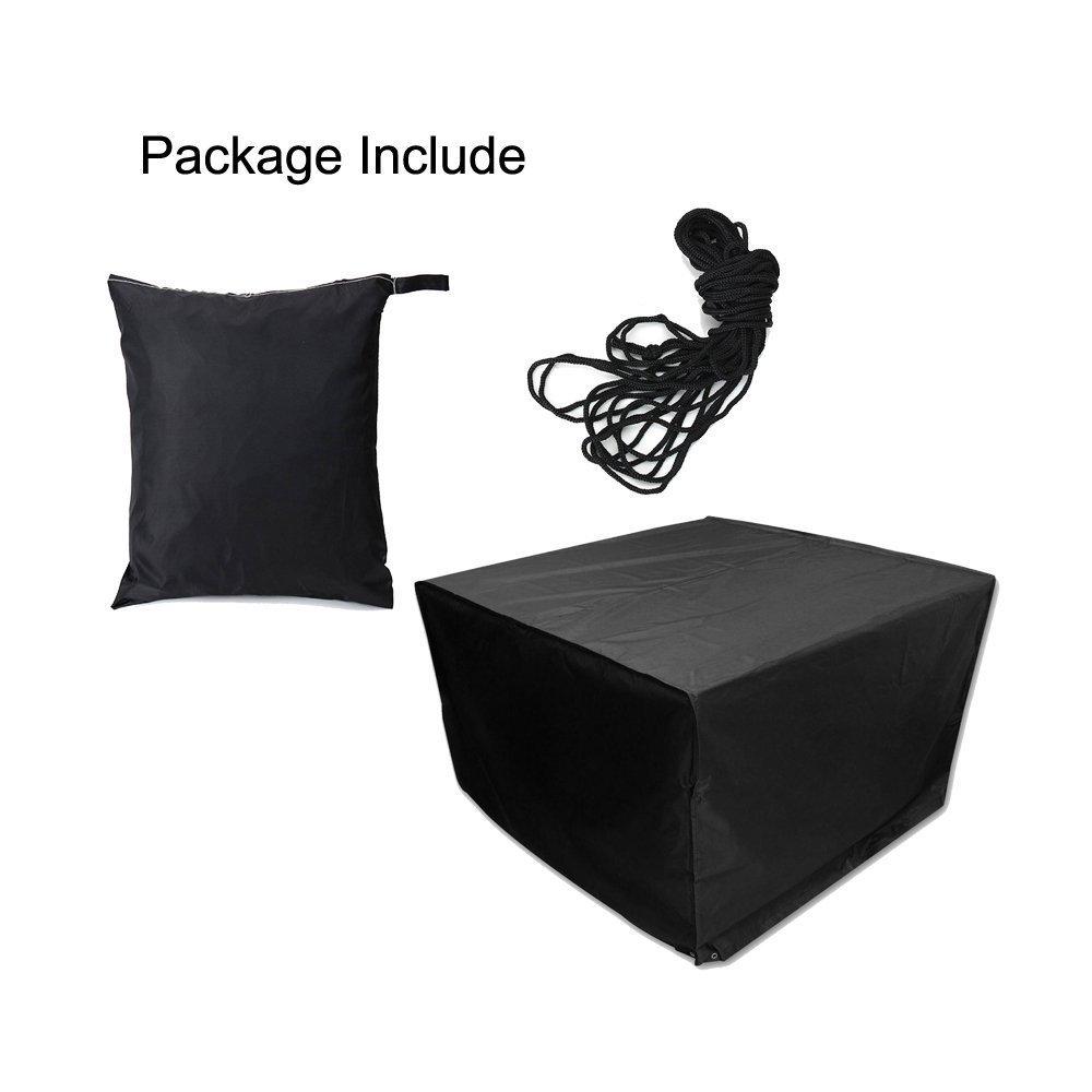 Garden Patio Rectangular Table Chairs Protective Cover Waterproof Dustproof Folding Furnitur Cover