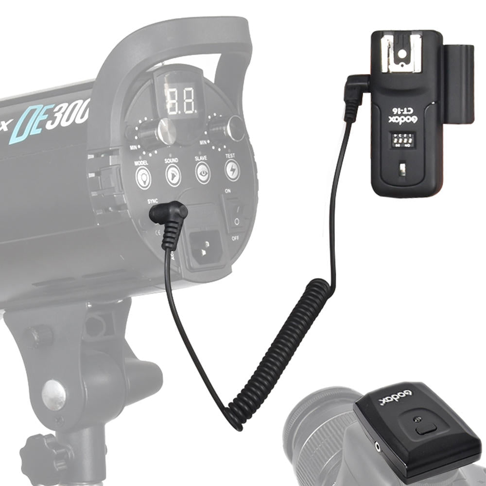 Wireless Radio Flash Trigger Transmitter Receiver 16 Channels