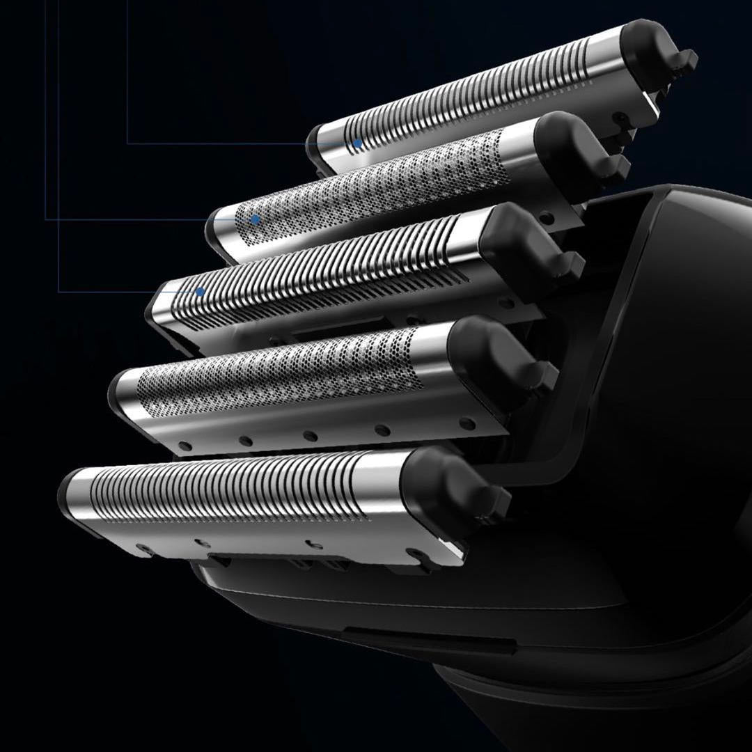 Electric Shaver Men Reciprocating Razor Type-C Rechargeable 5 Cutter Heads 15,000rpm Waterproof Omnidirectional Floating Shaver for Men