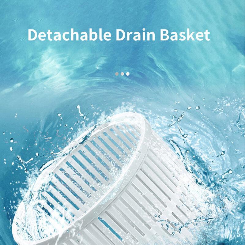 260W Portable Semi-Automatic Washing Machine Knob Control 740rpm Washer Dryer for Baby Clothes