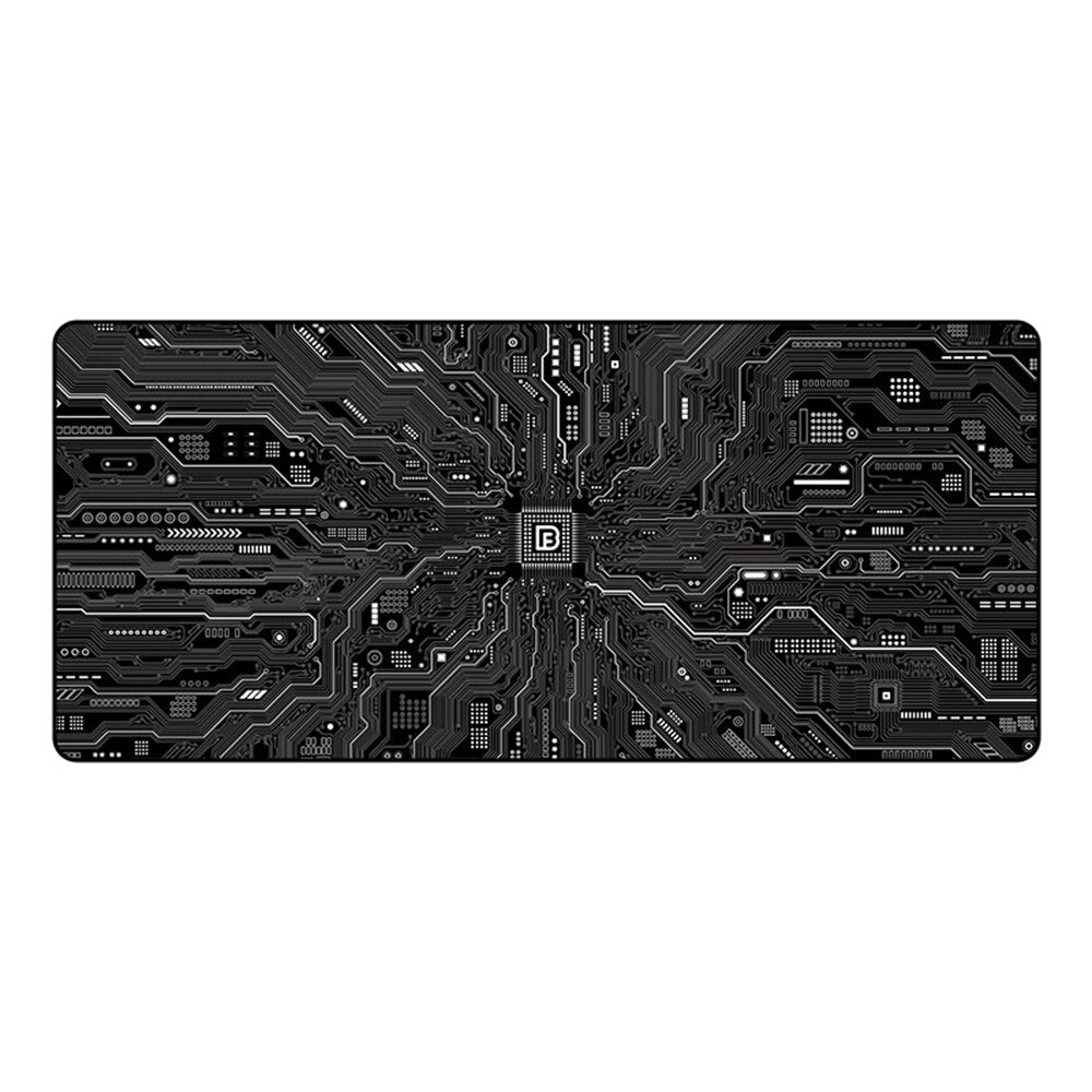 Circuit Diagram Extra Large Mouse Pad 900*400*4MM Thickened Locked Edge Keyboard Pad Non-Slip Rubber Desktop Mouse Mat for Home Office Game