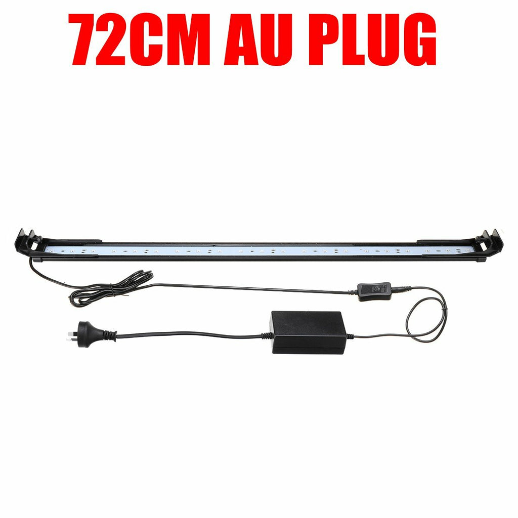 72CM 24W Aquarium Light Fish Tank Lamp Aquarium Led Lighting Indoor Plants Fishing Luminaria RGB Dimming with Remote Control