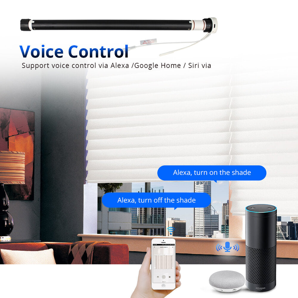 Electric APP Voice Control Roller Blinds Wifi Curtain Motor Remote