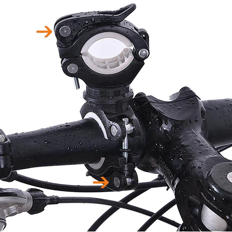 360 Angle Rotation Bike Flashlight Mount Holder Clip Multifunction Light Stand Fixing Stand
