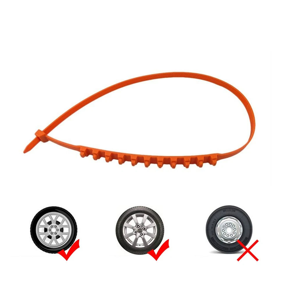 Universal Emergency Car Anti-skid Snow Chain 5 Pcs
