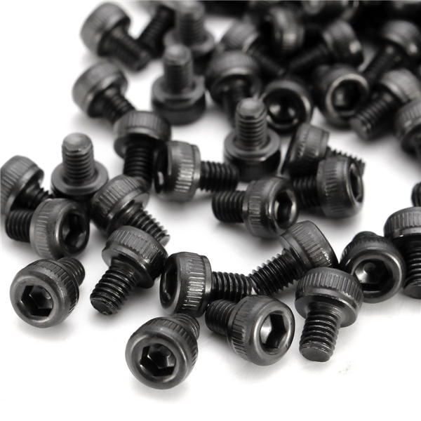 25/50/100pcs Metric Thread M3x5mm Hexagon Socket Cap Head Steel Screw Bolt