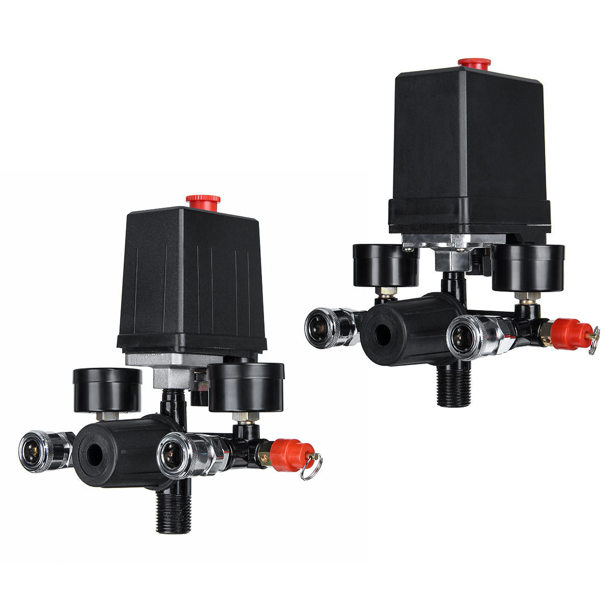 Air Compressor Pressure Switch Air Valve Manifold Compressor Control Regulator Gauges 220V/380V