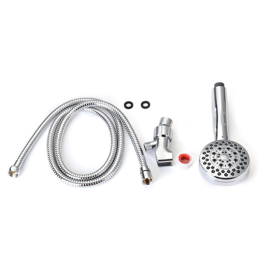 5 Gear Adjustment Faucet Shower Head Home Bathroom Rain With Hose
