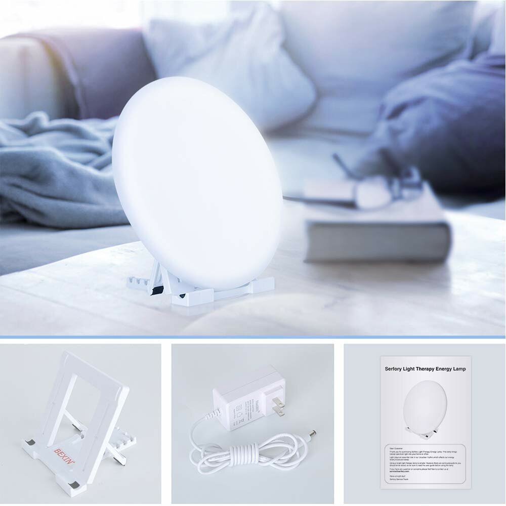 Therapy Lamp UV-Free 10000 Lux LED Bright White Therapy Light Touch Control