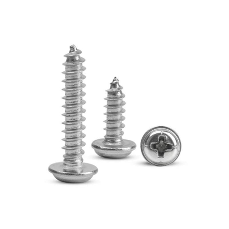 220pcs M3/M4/M5 Stainless Steel 304 Pan Head Phillip Trapper Self Trapping Screw