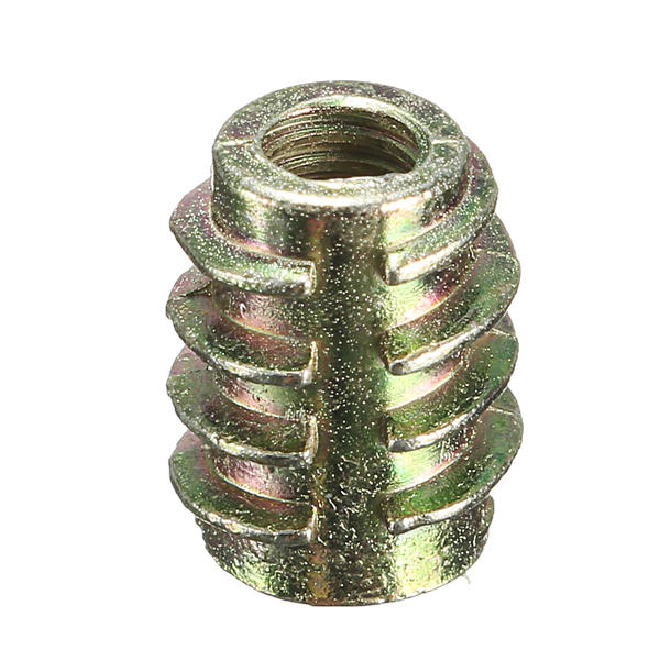 5Pcs M4x10mm Hex Drive Screw In Threaded Insert For Wood Type E