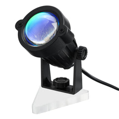 Sun Projection Lamp Anti-glare LED Night Light Romantic Visual Experience Rainbow Projector