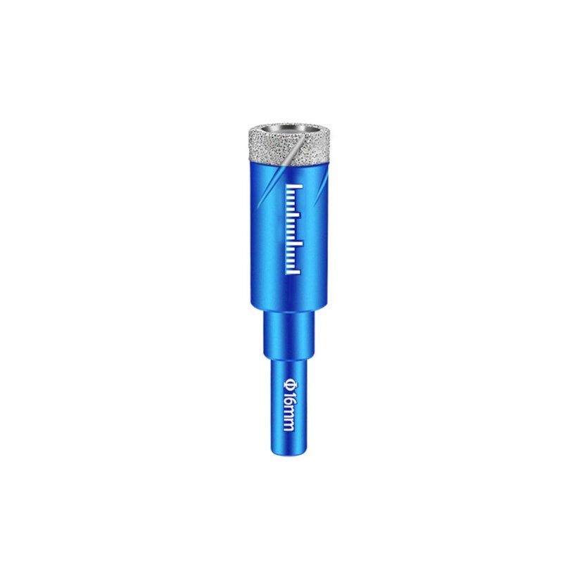 5Pcs 6-16mm Durable Diamond Coated Core Drill Bit Dry Drilling For Glass Marble Granite Quartz Porcelain Ceramics
