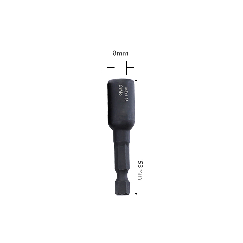 Self-Tapping Socket Adapter for 6mm/8mm/10mm Insert Nuts or Hanger Bolt Power Drill Tools 1/4 Inch Hex Shank