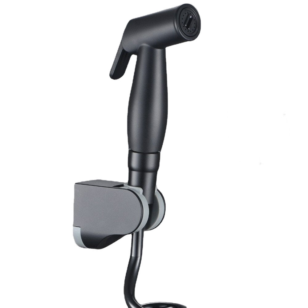 Matte Black ABS Bathroom Portable Bidet Sprayer Handheld Toilet Shower Head for Personal Hygiene Diaper Cloth Wash With 2M Hose