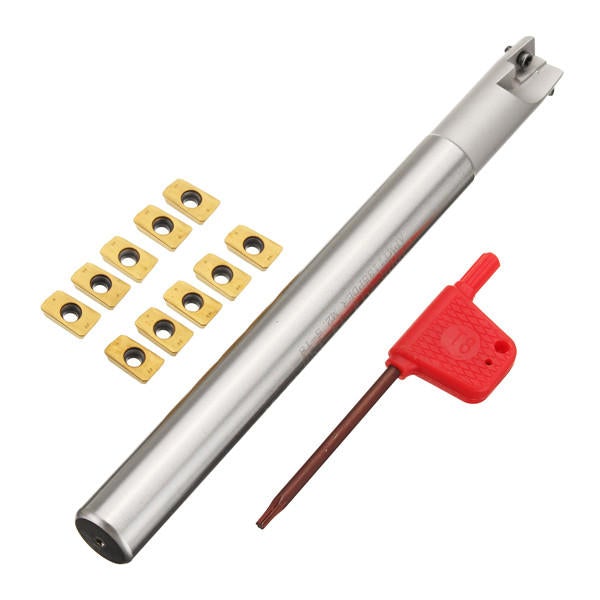Milling Cutter Boring Bar Turning Tool Holder with 8pcs APMT1135PDERDP Inserts