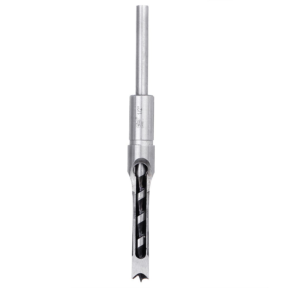 6.35/7.94/9.5/12.7mm Square Hole Drill Bit Mortising Chisel 1/4 to 1/2 Inch