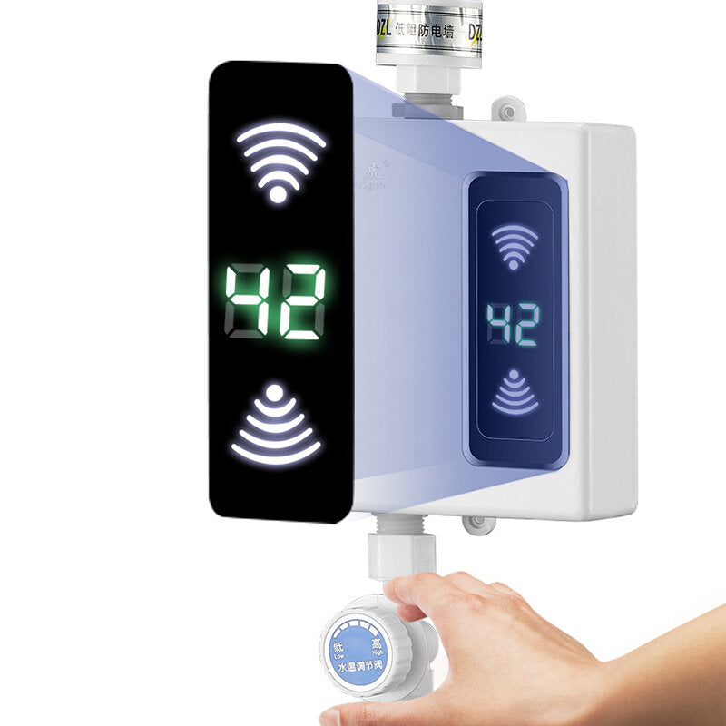 Instant Electric Tankless Hot Water Heater Shower System Sink Tap Faucet
