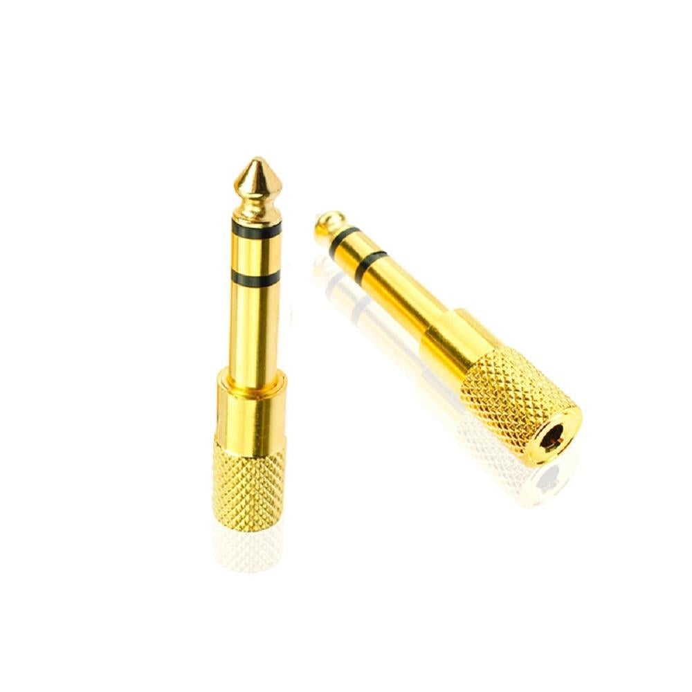 6.5mm Male to 3.5mm Female Audio Jack Adapter 6.5 3.5 Plug Converter Headset Microphone Guitar Recording Connector
