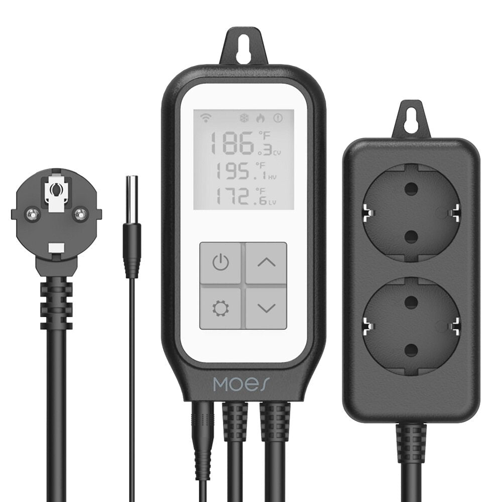 LED Display WiFi Tuya Smart Digital Thermostat Socket App Remote Control Agricultural Household Temperature Regulator AC100-250V