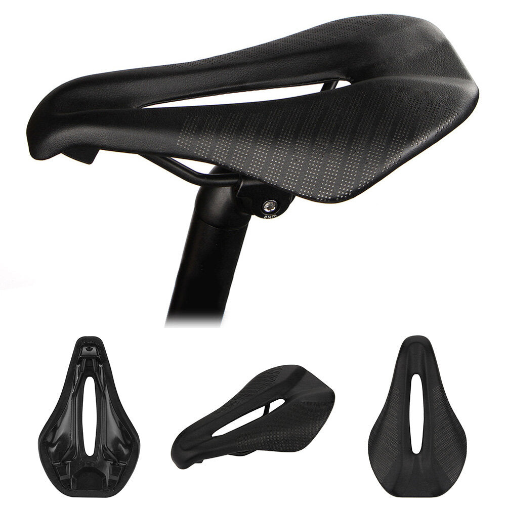 Bicycle Saddle Carbon fiber+Leather Breathable Comfort Lightweight