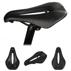 Bicycle Saddle Carbon fiber+Leather Breathable Comfort Lightweight