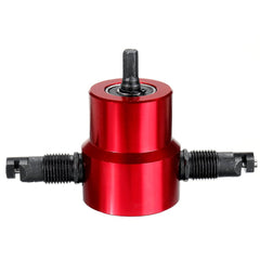 Red Double Head Sheet Metal Nibbler Cutter Drill Attachment Metal Sheet Cutter for Electric Drill