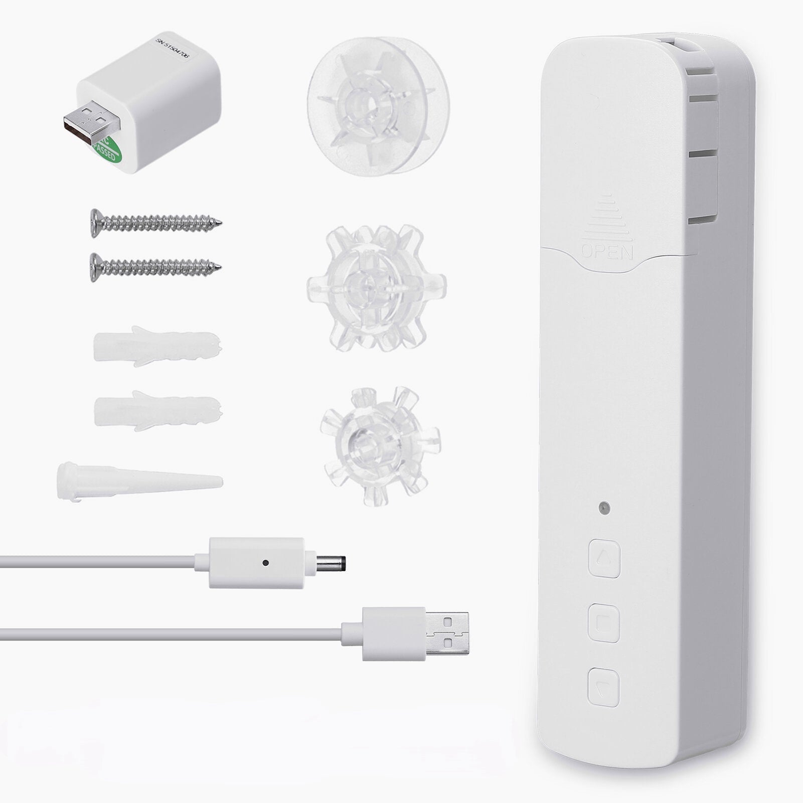 Wifi Smart Bead Curtain Motor Electric Roller Blind Manual Control Voice Control Work with Tuya Smart Life APP Support Google Home Alexa