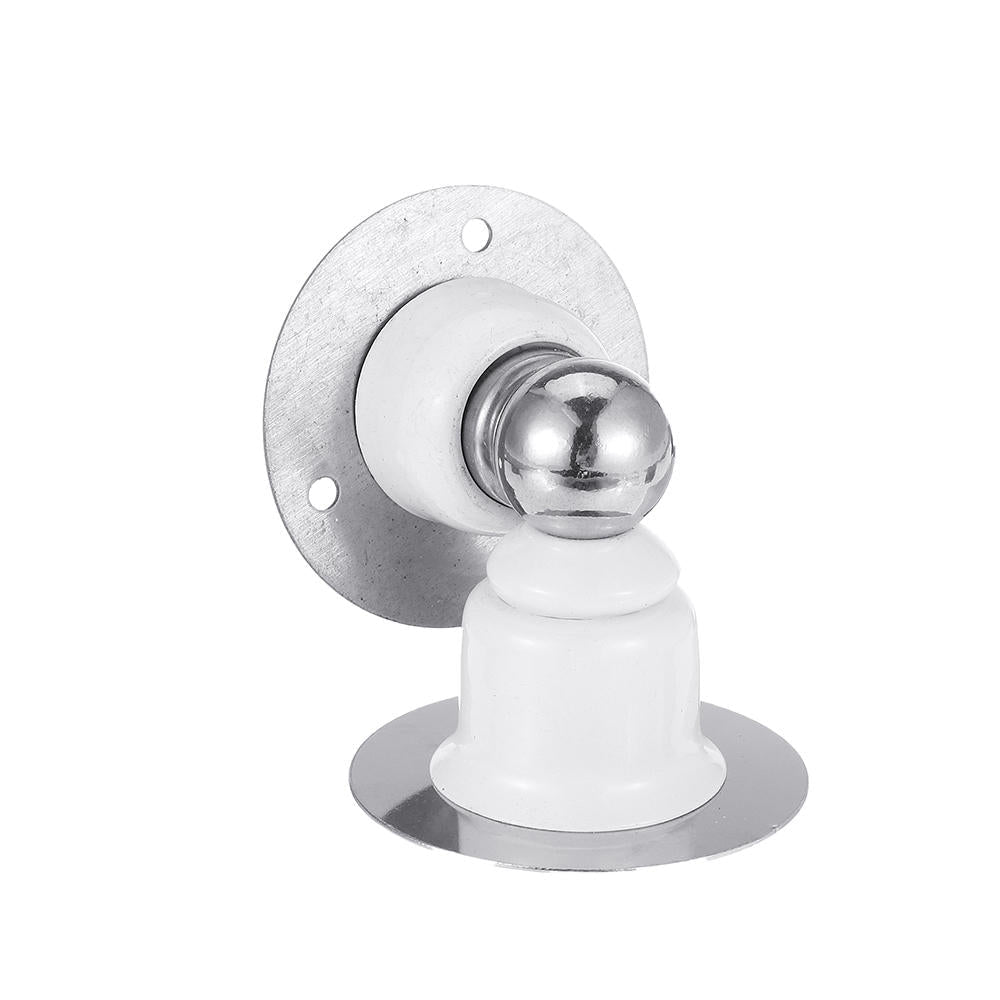 Stainless Steel Magnetic Door Stopper Sticker Free Punching Toilet Bedroom Door Suction