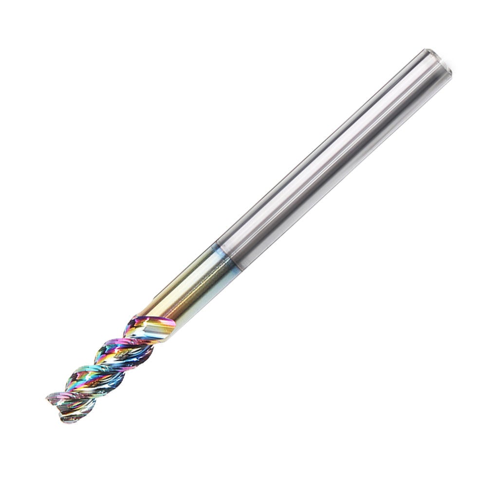 3-10mm DLC Colorful End Mill For Aircraft Aluminum Upgrade Milling Cutter CNC Machine Tool